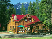 Baker Creek Chalet amid the mountains