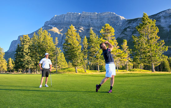 Golfing at world-famous Banff Springs Golfing at world-famous Banff Springs - Golfing at world-famous Banff Springs