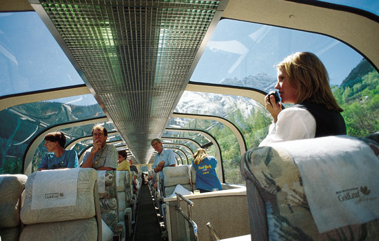 The Rocky Mountaineer was spectacular