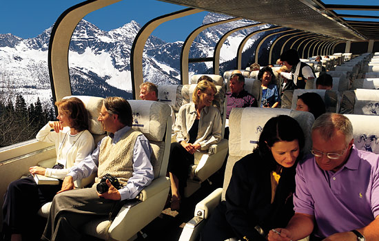 Canadian railway - Canadian train - All aboard, as you circle back from Banff to Vancouver.