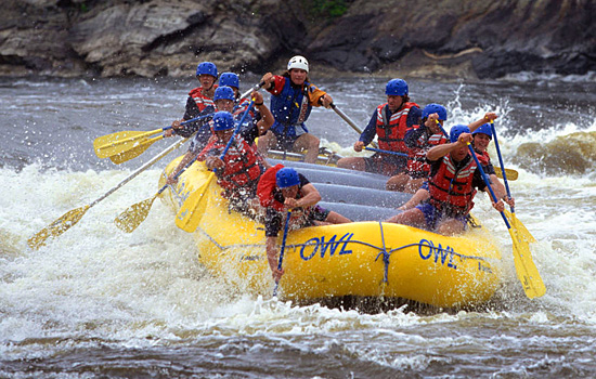  - Paddle fast to keep you all onboard the boat on a fun rafting trip for the whole family.