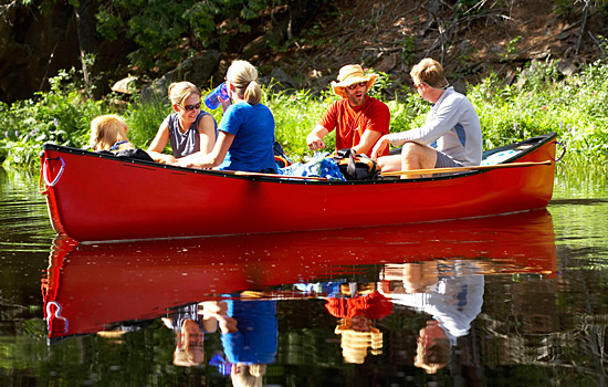  - Enjoy some quality family time on a relaxing canoe trip.