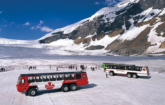 Rocky Mountaineer - Canada rail - On your way from Jasper to Banff venture out on a glacier tour.
