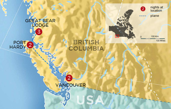 Great Bear Lodge Adventure - Map