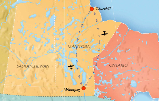 Churchill Nature and Photo Specialist Tour - Map