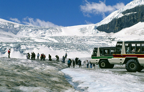 Canadian train - Rocky Mountaineer - Walking on a glacier is such a thrill!