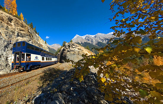 Canadian train - Rocky Mountaineer - Picture perfect setting as you relax onboard the Rocky Mountaineer